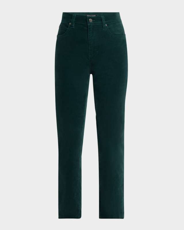 Cropped Organic Cotton Velveteen Pants